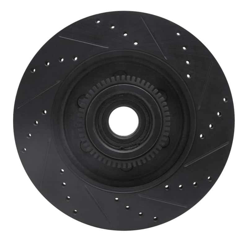 R1 Concepts — R1 04-08 Ford F-150 RWD Front Left Drilled & Slotted Black Brake Rotor
R1 Brake Rotor Drill - view 5