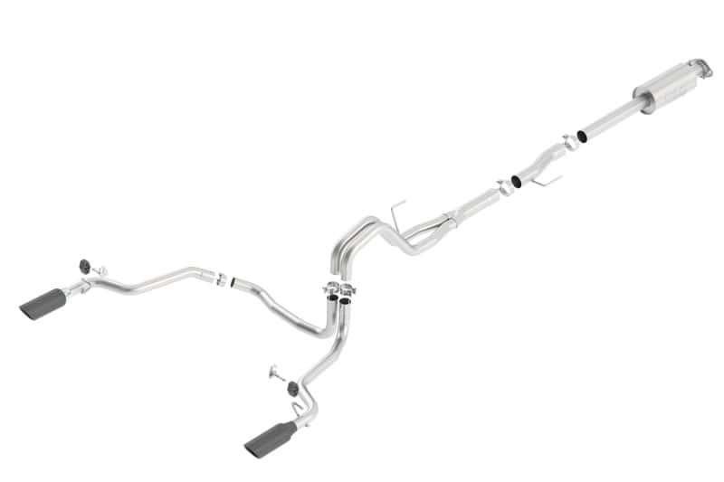 Borla — Borla 15-16 Ford F150 3.5L EcoBoost Ext. Cab Black Chrome CB Exhaust ATAK Single Split Rear Exit
Cat-Back System - view 3