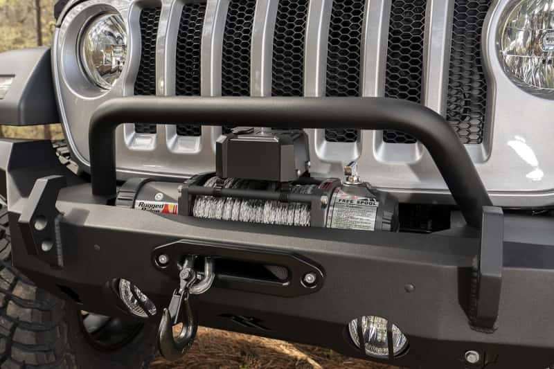 Rugged Ridge — Rugged Ridge HD Bumper Full Width Front 07-18 Jeep Wrangler JK 18-20 Jeep Wrangler JL 2020 JT
OFFROAD_BUMPERS
Bumper- Front - view 4