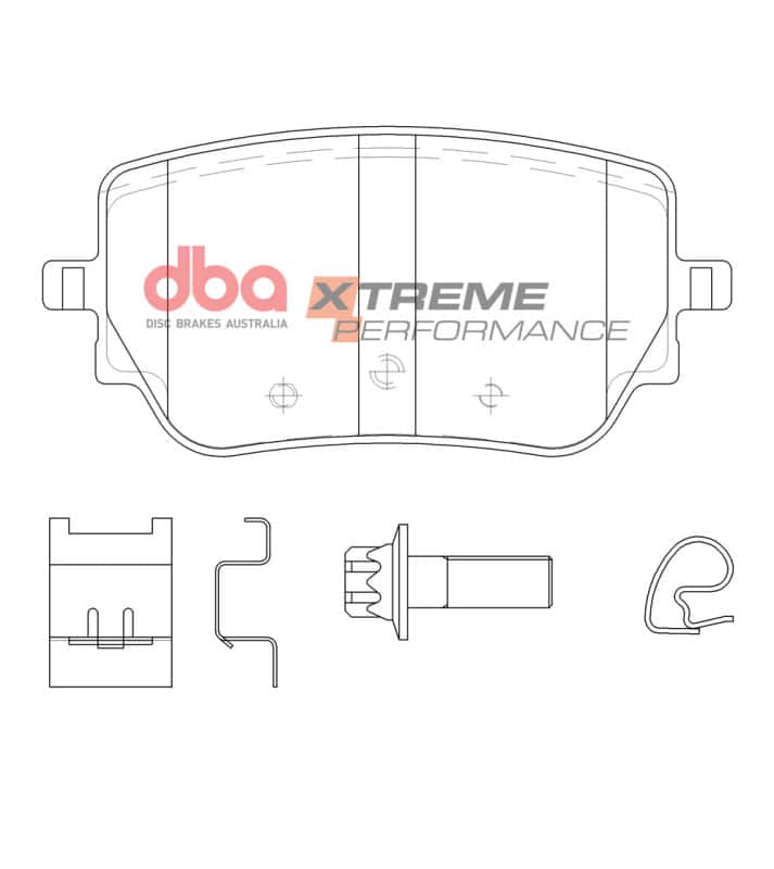 DBA — DBA 2020 Mercedes-Benz A 45 (w/Vented Rear Rotor) Rear XP Performance Brake Pads
Brake Pad - view 2