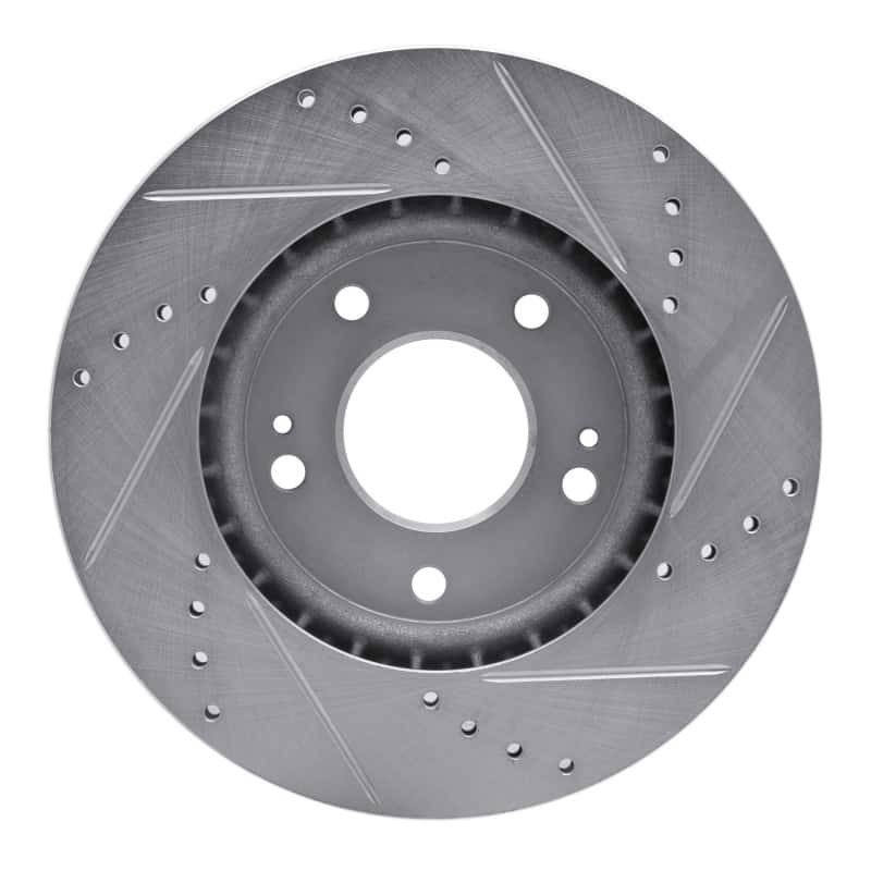 R1 Concepts — R1 11-25 Hyundai Veloster Front Left Drilled & Slotted Silver Brake Rotor
R1 Brake Rotor Drill - view 5