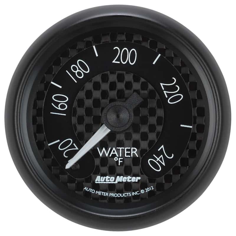 AutoMeter — Autometer GT Series 52mm Mechanical 120-240 Deg F Water Temperature Gauge
2-1/16" WATER TEMP, - view 1