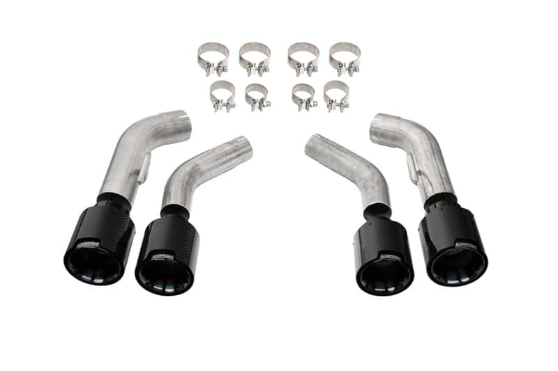 CORSA Performance — Corsa 2016-2024 Chevrolet Camaro SS / ZL1 Black Carbon Fiber 4.5in Twin Tip Kit
Exhaust - view 1