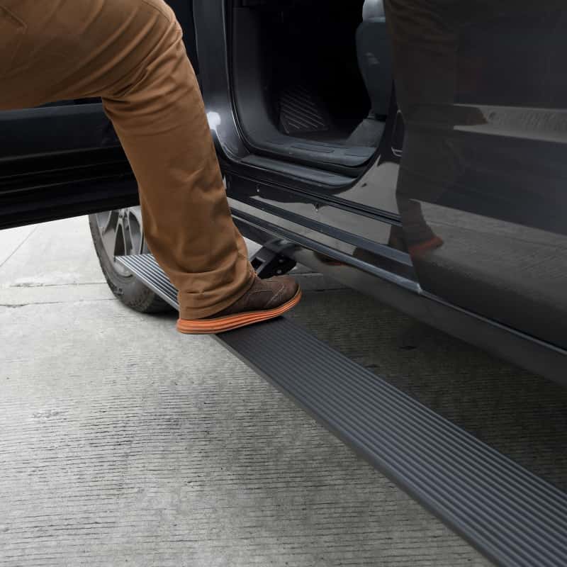 Go Rhino — RealTruck 19-24 Ram 1500 Crew Cab 4dr VoltStep Electric Running Board Kit (No Drill) - Tex. Blk
VoltStep Elec. Board - view 1