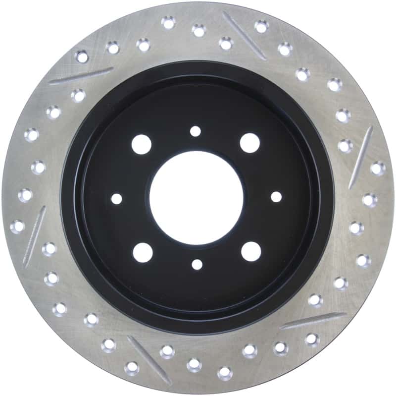 Stoptech — StopTech 90-96 Acura Integra / 97-01 Integra (Exc. Type R) Slotted & Drilled Right Rear Rotor
Slot/Drill Rotor - view 2