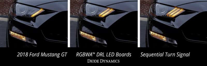 Diode Dynamics — Diode Dynamics 18-23 EU/AU Ford Mustang RGBWA DRL LED Boards - view 7