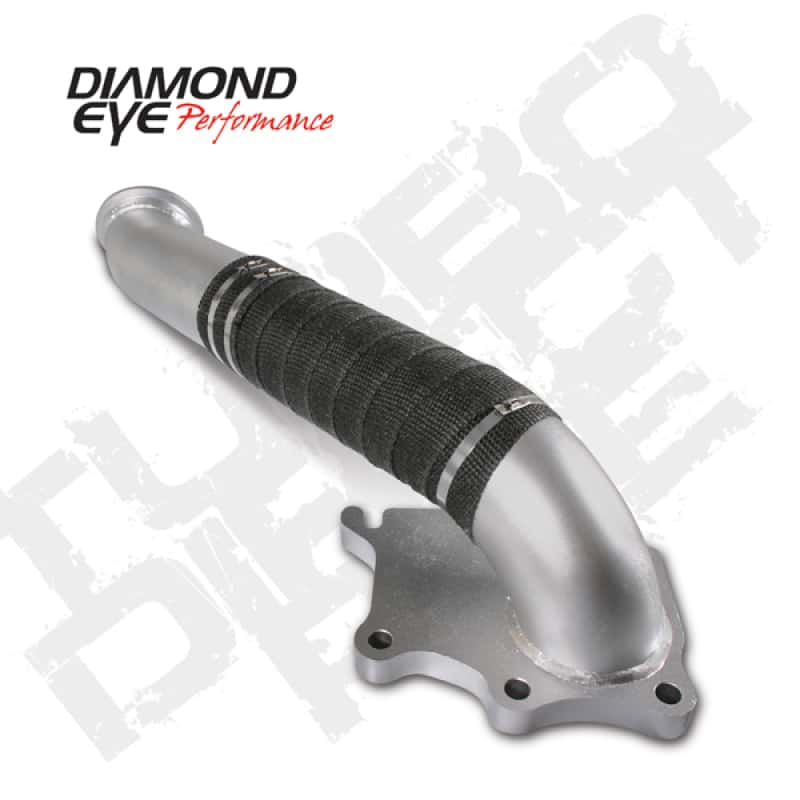 Diamond Eye Performance — Diamond Eye TURBO-DIRECT 3in AL CHEVY LB7 DURAMAX 01-04 5 BTWN TURBO & F PIPE TRANS DIPSTICK MOD REQ
TDP; 3in.; AL: CHV - view 4