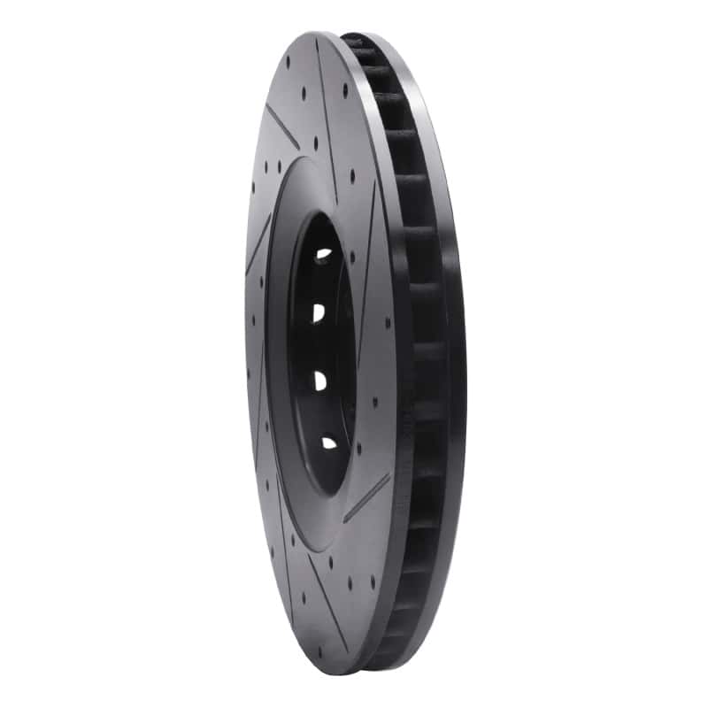 R1 Concepts — R1 09-15 Cadillac CTS Front Left Drilled & Slotted Black Brake Rotor
R1 Brake Rotor Drill - view 4