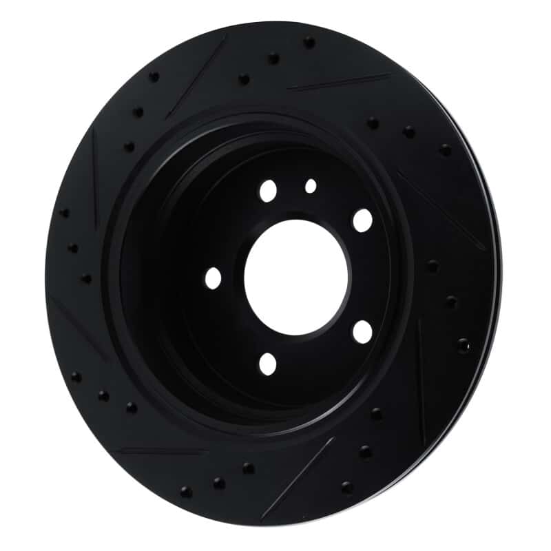 R1 Concepts — R1 88-94 BMW 750IL Rear Right Drilled & Slotted Black Brake Rotor
R1 Brake Rotor Drill - view 4