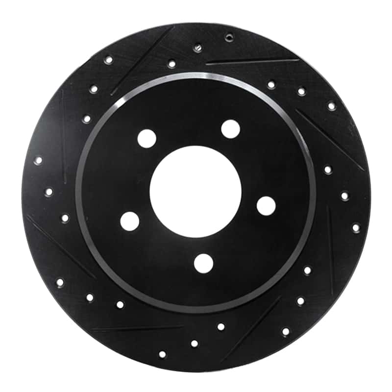 R1 Concepts — R1 97-07 Chrysler Town & Country Rear Left Drilled & Slotted Black Brake Rotor
R1 Brake Rotor Drill - view 1