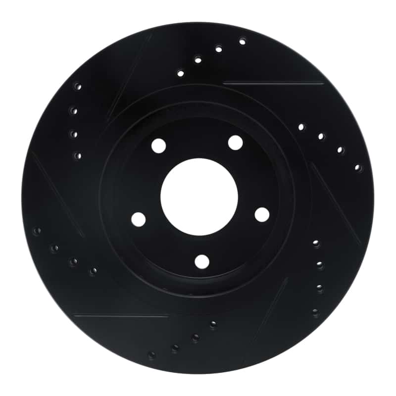R1 Concepts — R1 07-15 Nissan Rogue Front Right Drilled & Slotted Black Brake Rotor
R1 Brake Rotor Drill - view 5