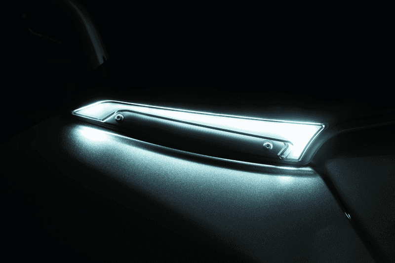 Kuryakyn — Kuryakyn Tracer Windshield Trim Lights Black - view 1