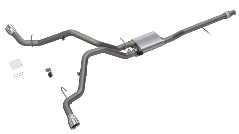 QTP — 2014-2018 Silverado/Sierra QTP Screamer Split Rear Exit Cat Back - view 1