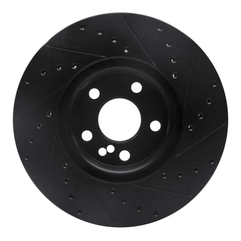 R1 Concepts — R1 07-18 Land Rover Range Rover Evoque Front Left Drilled & Slotted Black Brake Rotor
R1 Brake Rotor Drill - view 5