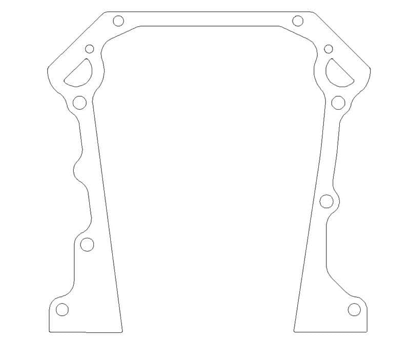 Cometic Gasket — Cometic 65-91 Dodge V8 5.2L R-3 W-2 Timing Cover Gasket Set 0.018in AFM
Timing Cover Gasket - view 1