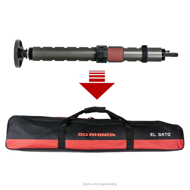 Go Rhino — Go Rhino XVenture Gear El Gato EG1 Hydraulic Jack Bag - Black/Red Nylon
XV Jack/Axe Bag - view 4