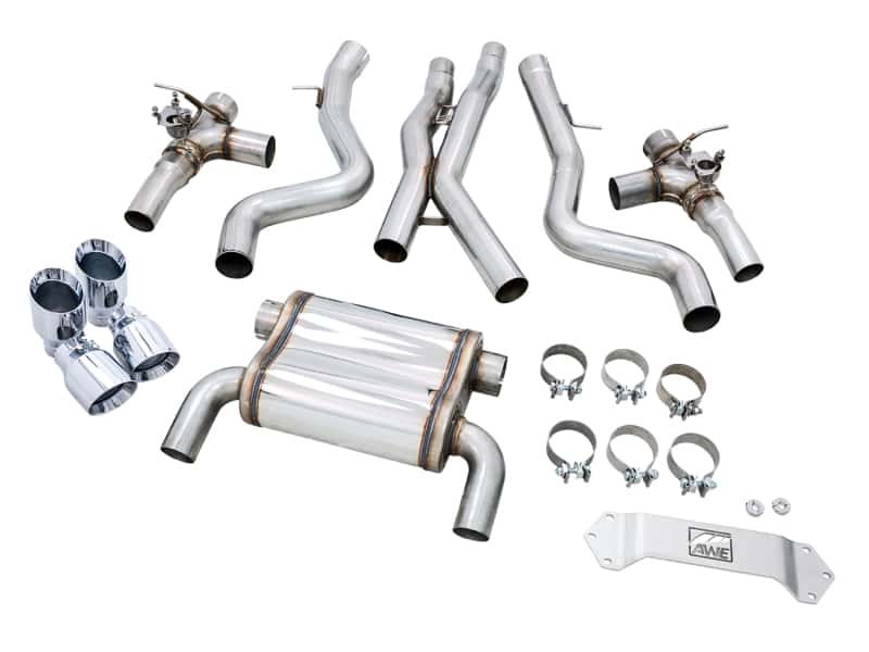 AWE Tuning — AWE Tuning BMW F8X M3/M4 SwitchPath Catback Exhaust - Chrome Silver Tips
SwitchPath™ Exhaust - view 6