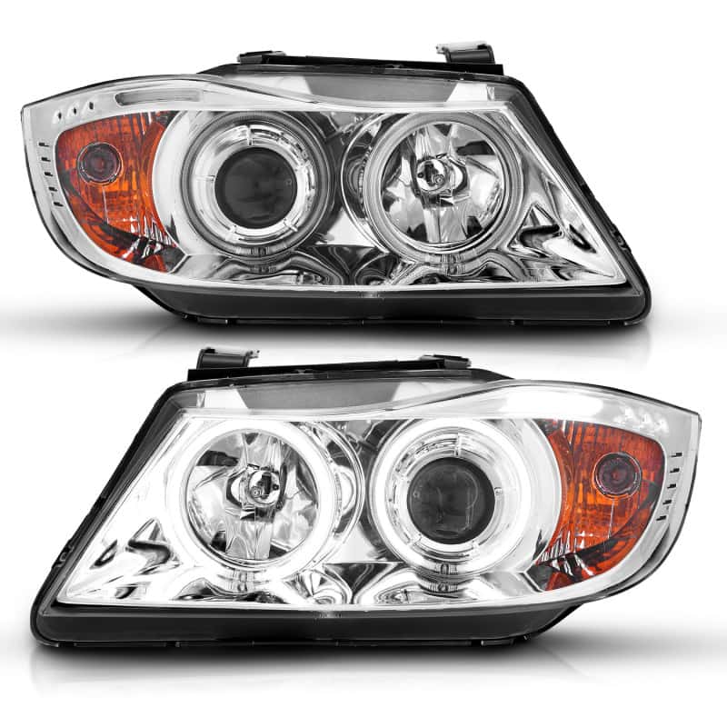 ANZO — ANZO 2006-2008 BMW 3 Series E90-E91 Projector Headlights w/ Halo w/ LED Bar Chrome (CCFL)
Head Light Set
HdLtSet - view 14