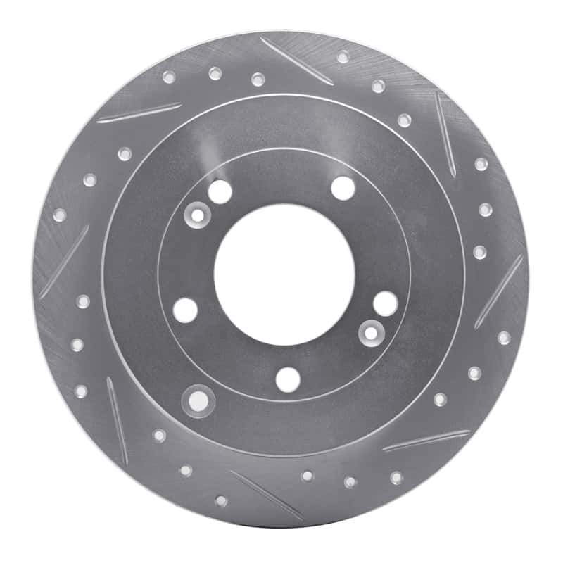 R1 Concepts — R1 06-09 Hyundai AZERA Rear Right Drilled & Slotted Silver Brake Rotor
R1 Brake Rotor Drill - view 1
