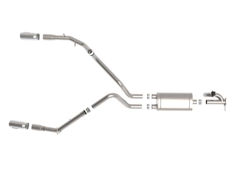 aFe — aFe Gemini XV 3in 304 SS Cat-Back Exhaust 19-21 Ram 1500 V8 5.7L Hemi w/ Polish Tips
Cat-Back Exhaust - view 6