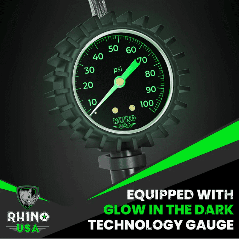 Rhino USA — Rhino USA 100 Psi Analog Tire Inflator Gauge
Tire Guage - view 2