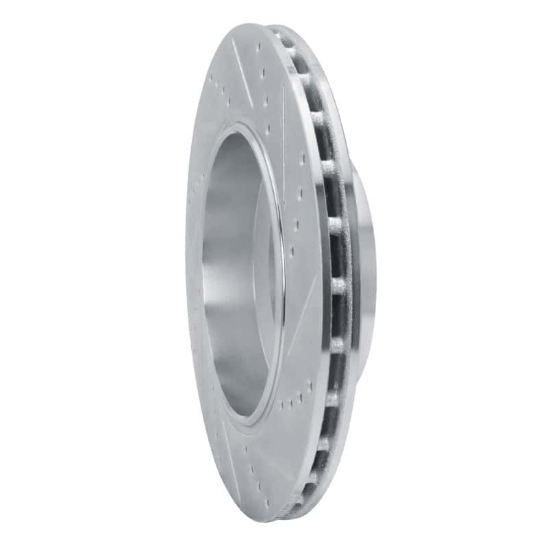 R1 Concepts — R1 14-16 Maserati Ghibli Rear Left Drilled & Slotted Silver Brake Rotor
R1 Brake Rotor Drill - view 4