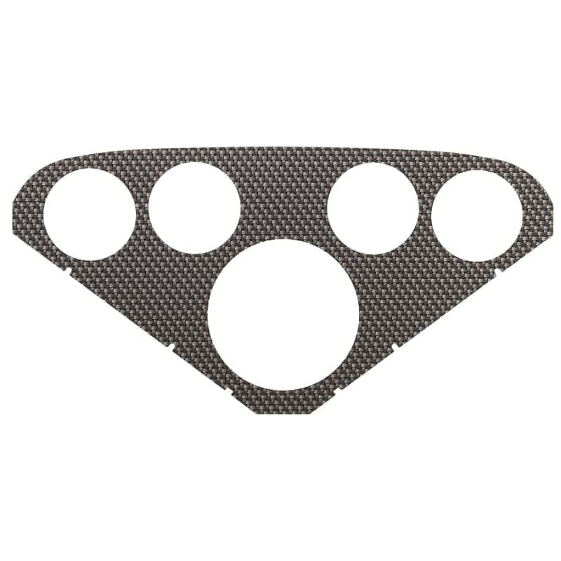 AutoMeter — AutoMeter Faceplate For PN 2208 Optional Silver Carbon Look
Fascia (2208) S Crbn - view 1