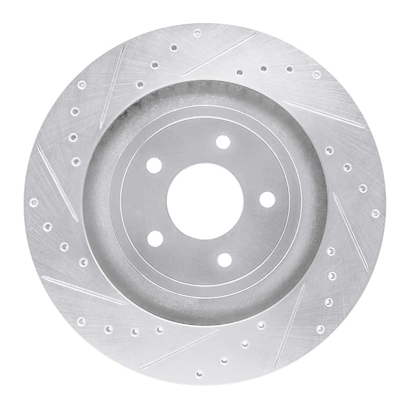 R1 Concepts — R1 08-14 Chrysler 200 Front Left Drilled & Slotted Silver Brake Rotor
R1 Brake Rotor Drill - view 1