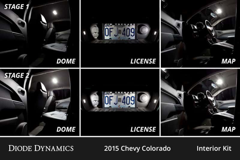 Diode Dynamics — Diode Dynamics 15-22 Chevrolet Colorado Interior LED Kit Cool White Stage 1 - view 4