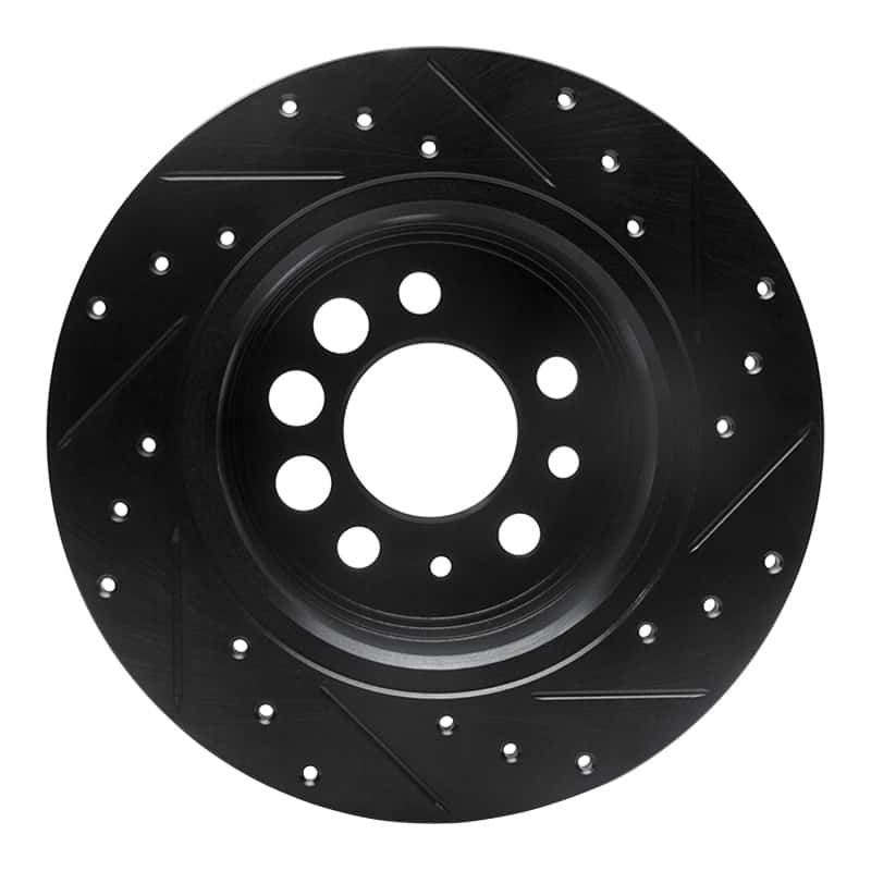 R1 Concepts — R1 74-95 Volvo 244 Rear Left Drilled & Slotted Black Brake Rotor
R1 Brake Rotor Drill - view 5