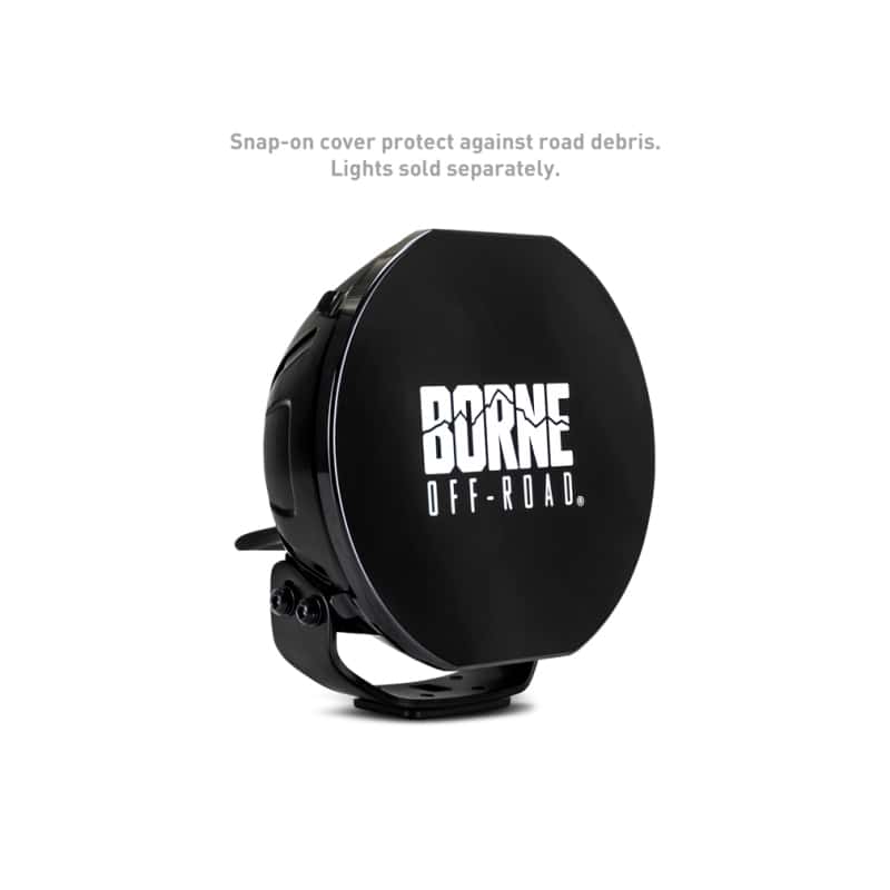 Borne Off-Road — Borne Off-Road 7in Round Light Cover Black - view 5