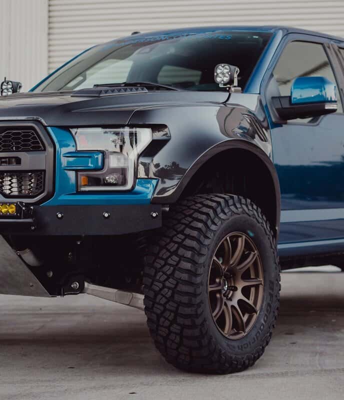 Anderson Composites — Anderson Composites 17-18 Ford Raptor Type-Wide Carbon Fiber Front Fenders (Pair) - view 9