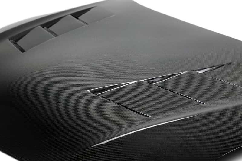 Seibon — Seibon 2014 Scion TC OEM Carbon Fiber Hood - TS Style - view 4