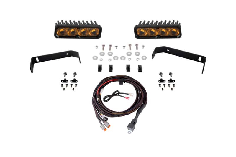 Diode Dynamics — Diode Dynamics 2019-2021 Ford Ranger 2019 SS6 Max LED Kit Yellow Driving 3000K - view 1