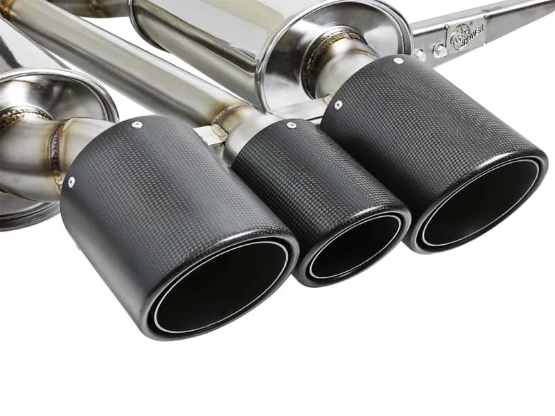 aFe — aFe POWER Takeda 2-1/2in to 2-1/4in 304SS Catback Dual-Exit Exhaust 17+ Honda Civic Type R w/CF Tips
Cat-Back Exhaust - view 2