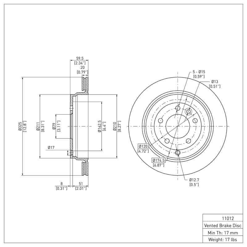 DFC — DFC 05-07 Land Rover LR3 Rear Brake Rotor
DFC Brake Rotor - view 6