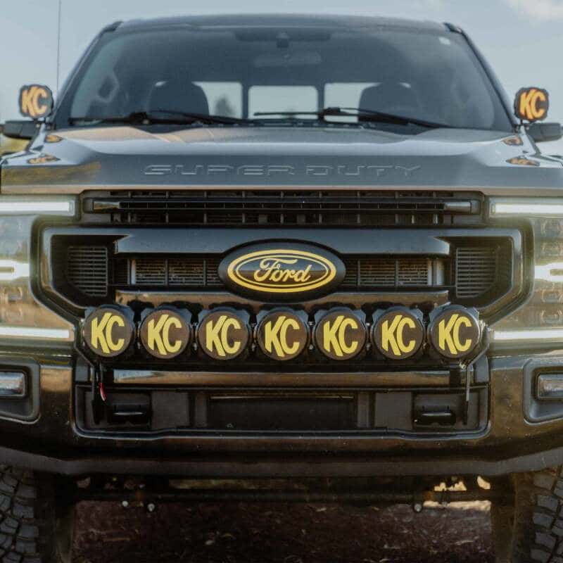 KC HiLiTES — KC HiLiTES 2017+ Ford Super Duty Gravity LED Pro6 7-Light Bar Kit - Front Bumper - view 9