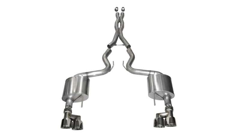 CORSA Performance — Corsa 2015-2017 Ford Mustang GT 5.0 3in Cat Back Exhaust Polish Quad Tips (Xtreme)
Exhaust - view 3