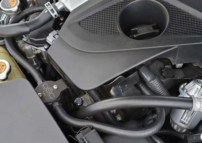 J&L — J&L 16-24 Infiniti Q50/Q60 3.0T Oil Separator 3.0 Driver Side - Black Anodized
Oil Separator - view 2