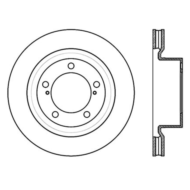 Stoptech — StopTech 07-09 Toyota Tundra / 08-09 Toyota Sequoia Front Left Slotted & Drilled Rotor
Disc Brake Rotor
Slot/Drill Rotor - view 7