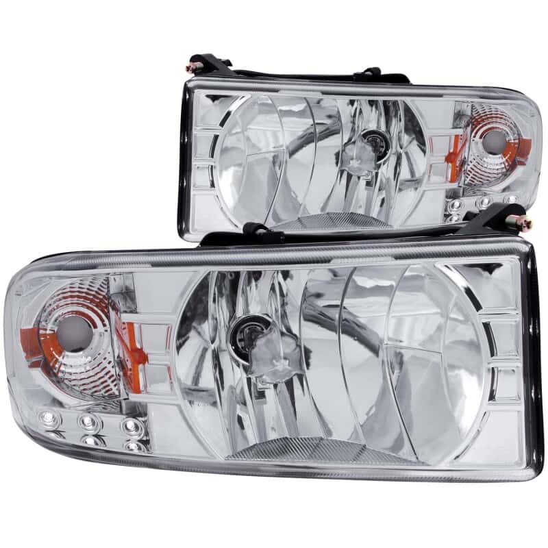 ANZO — ANZO 1994-2001 Dodge Ram Crystal Headlights Chrome w/ LED
Head Light Set
HdLtSet - view 2
