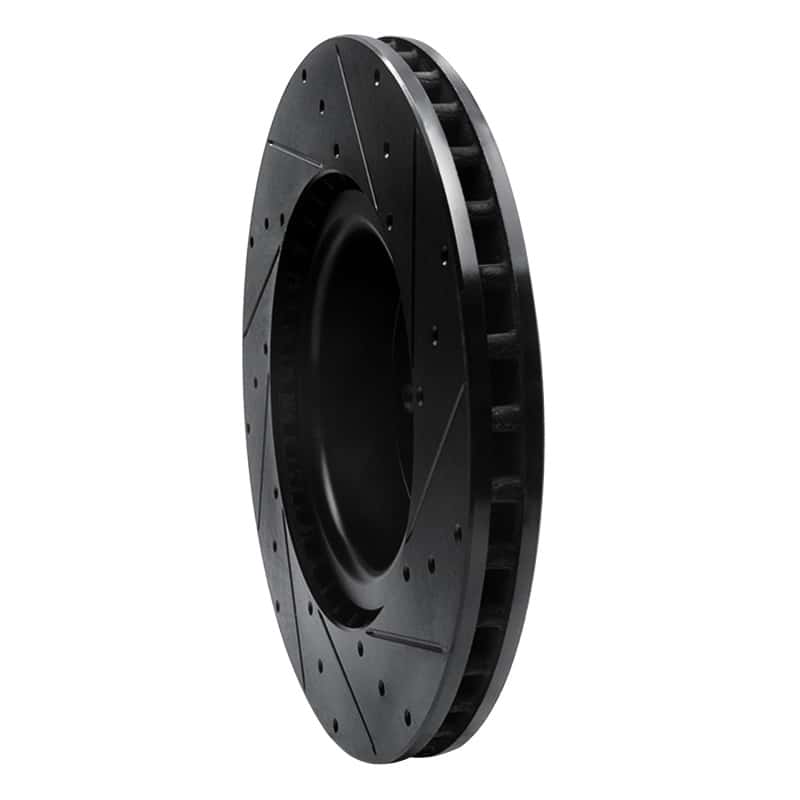 R1 Concepts — R1 12-21 Tesla Model S Front Left Drilled & Slotted Black Brake Rotor
R1 Brake Rotor Drill - view 4