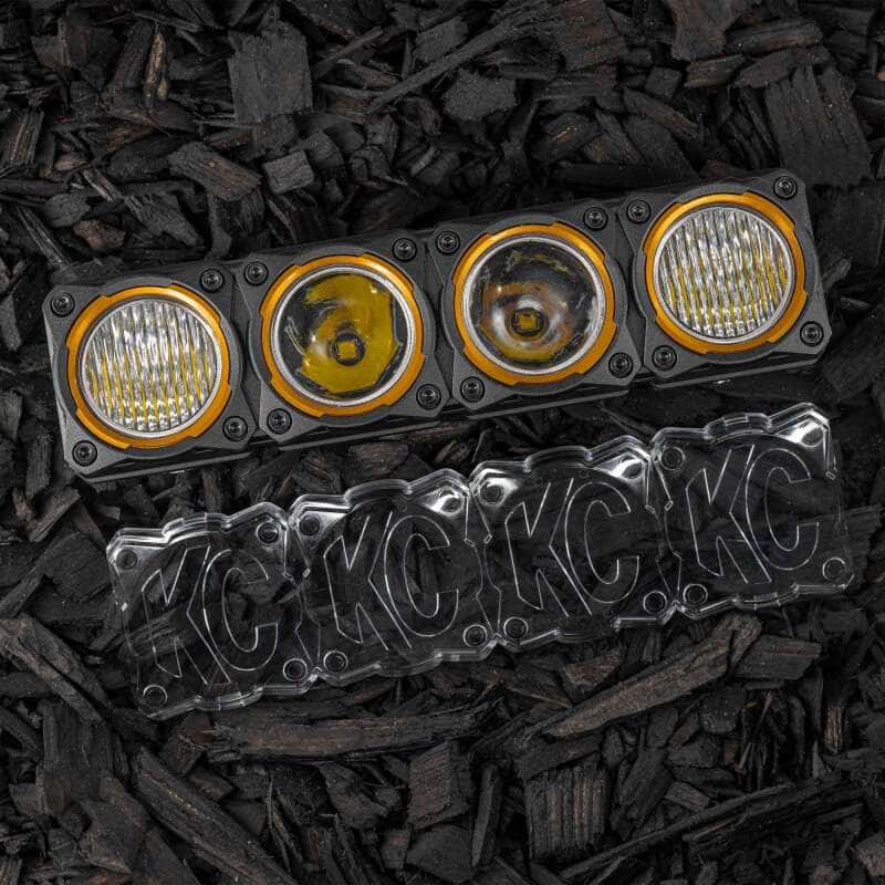 KC HiLiTES — KC HiLiTES FLEX ERA LED Light Bar 10in. Light Shield - Clear (SHIELD ONLY) - view 3
