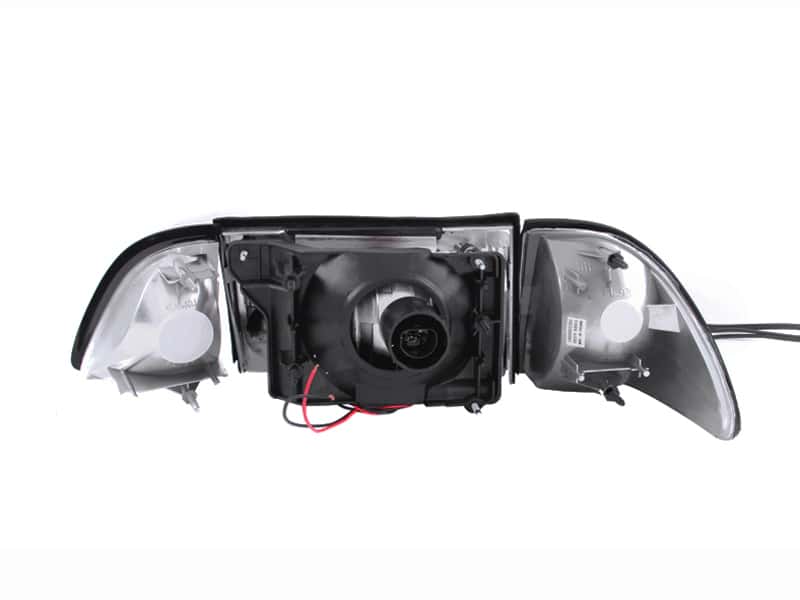 ANZO — ANZO 1987-1993 Ford Mustang Crystal Headlights Black w/ Corner Lights 3pc
Head Light Set
HdLtSet - view 4