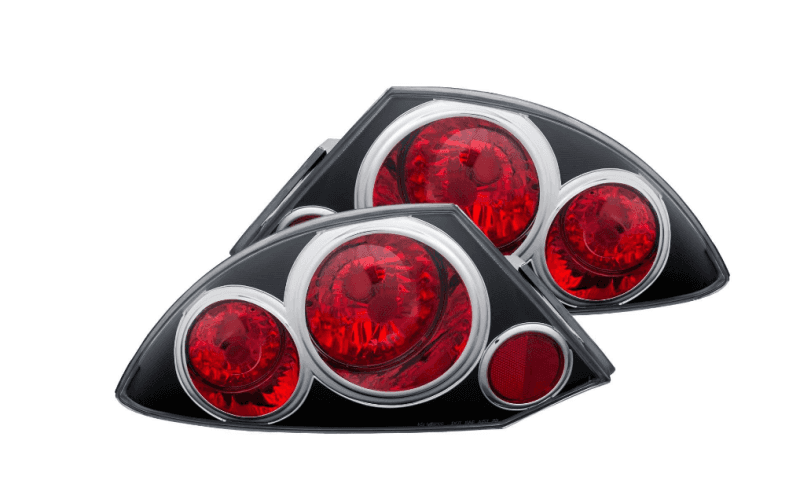 ANZO — ANZO 2000-2005 Mitsubishi Eclipse Taillights Black
TailLightSet - view 4