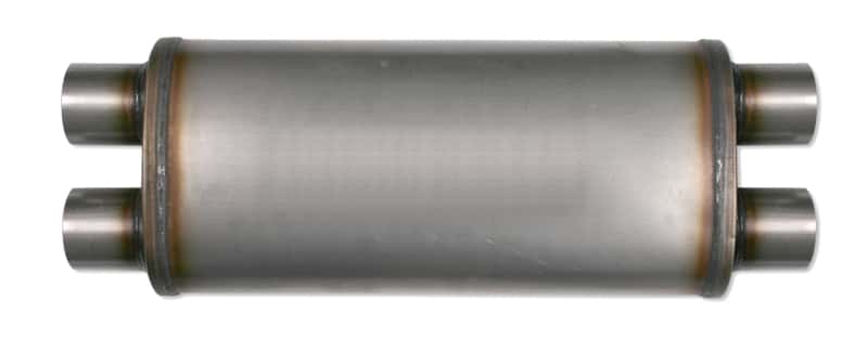 Diamond Eye Performance — Diamond Eye Muffler 3-1/2in DL IN/DL OUT 22in BODY 28in OVERALL OVAL
MUFFLER; 3.5in.; D/D - view 2
