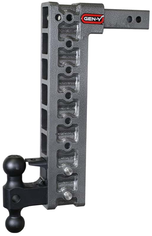 GEN-Y Hitch — Gen-Y Mega Duty 2in Shank 17.5in Drop 16K Hitch w/Dual-Ball/Pintle Lock/Stabilizer Kit
Drop Hitch - view 3