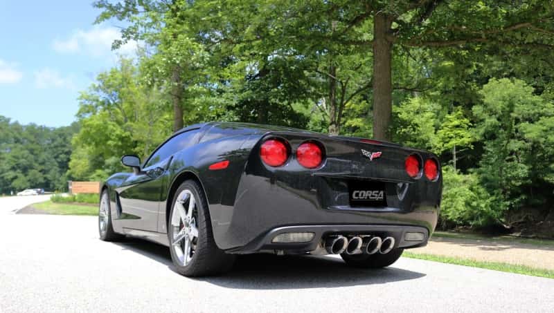 CORSA Performance — Corsa 2005-2007 Chevrolet Corvette (C6) 6.0L/6.2L Polished Xtreme Axle-Back Exhaust w/4.5in Tips
Exhaust - view 4