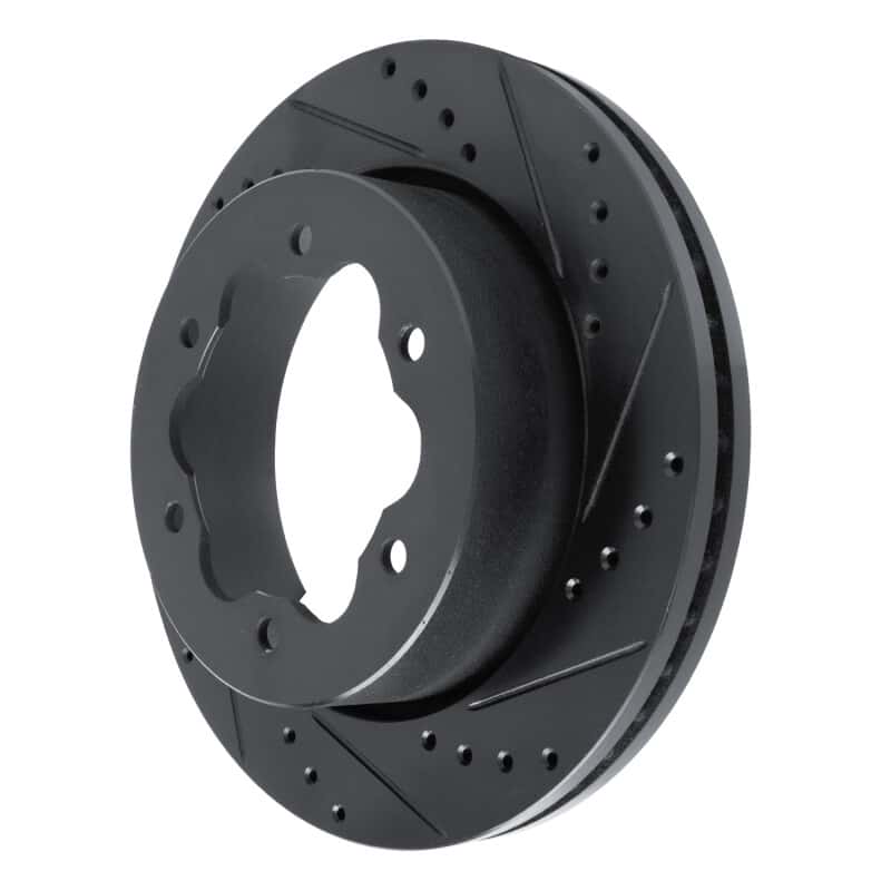 R1 Concepts — R1 20-25 Ford Transit-350 HD/DRW Rear Right Drilled & Slotted Black Brake Rotor
R1 Brake Rotor Drill - view 2
