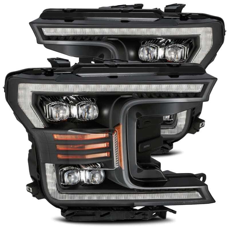 AlphaRex — AlphaRex 18-19 Ford F-150 NOVA LED Proj Headlights Plank Style Matte Black w/Activ Light/Seq Signal
Projector Headlights - view 2